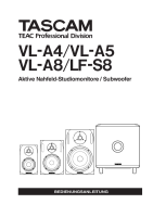 Tascam LF-S8-VL-A4-VL-A5-VL-A8 - Owners Manual